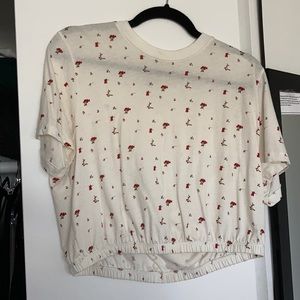 aritzia floral blouse